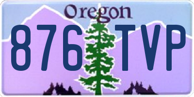 OR license plate 876TVP
