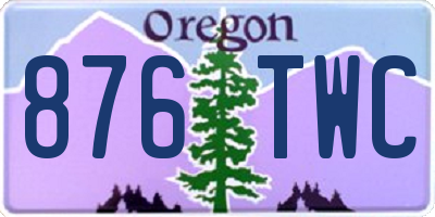 OR license plate 876TWC