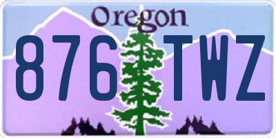 OR license plate 876TWZ