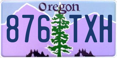 OR license plate 876TXH