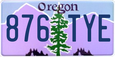 OR license plate 876TYE