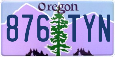 OR license plate 876TYN