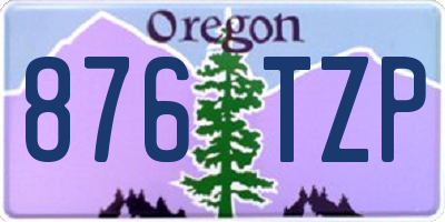 OR license plate 876TZP
