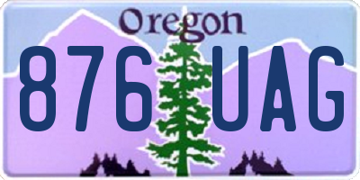 OR license plate 876UAG