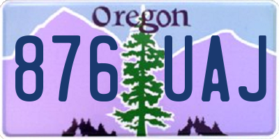 OR license plate 876UAJ