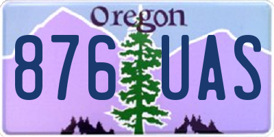 OR license plate 876UAS