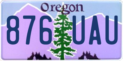 OR license plate 876UAU
