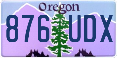 OR license plate 876UDX