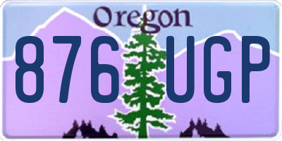 OR license plate 876UGP