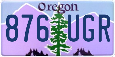 OR license plate 876UGR