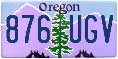 OR license plate 876UGV