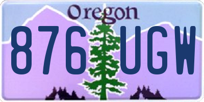 OR license plate 876UGW