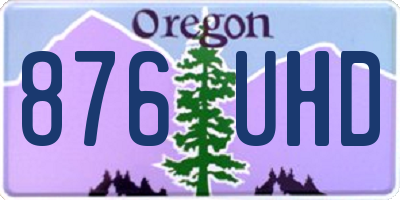 OR license plate 876UHD