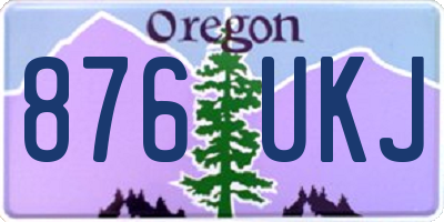 OR license plate 876UKJ