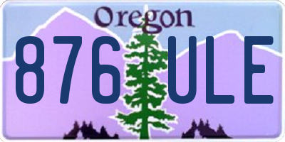 OR license plate 876ULE