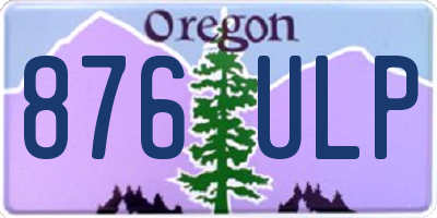 OR license plate 876ULP