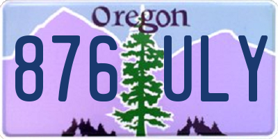 OR license plate 876ULY
