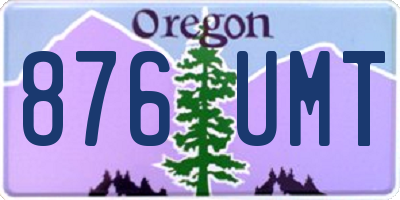 OR license plate 876UMT