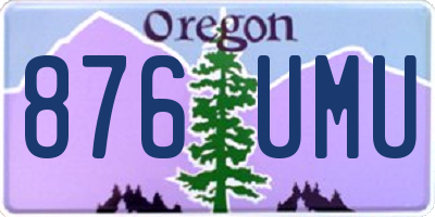 OR license plate 876UMU