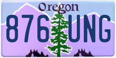 OR license plate 876UNG