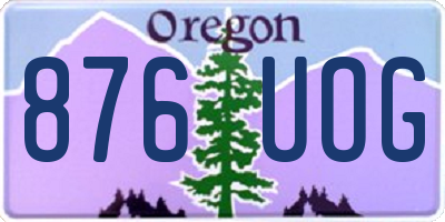 OR license plate 876UOG