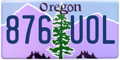 OR license plate 876UOL