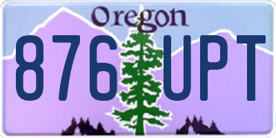 OR license plate 876UPT