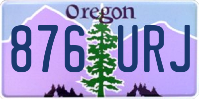 OR license plate 876URJ