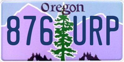 OR license plate 876URP