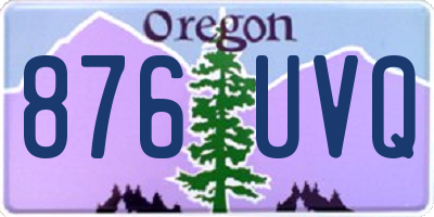 OR license plate 876UVQ