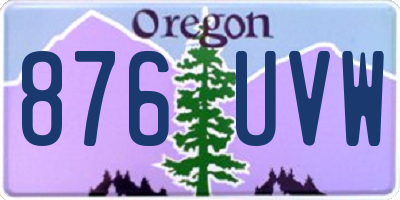 OR license plate 876UVW