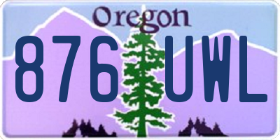 OR license plate 876UWL