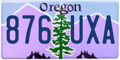 OR license plate 876UXA