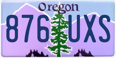 OR license plate 876UXS