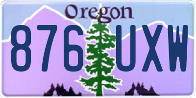 OR license plate 876UXW