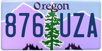 OR license plate 876UZA