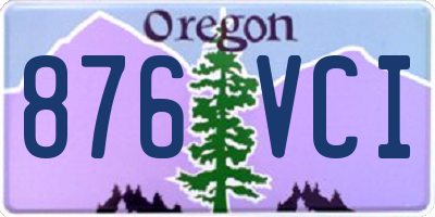 OR license plate 876VCI