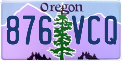 OR license plate 876VCQ