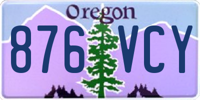 OR license plate 876VCY