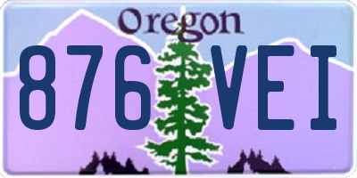 OR license plate 876VEI