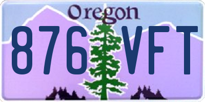 OR license plate 876VFT