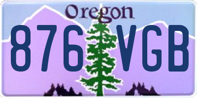 OR license plate 876VGB