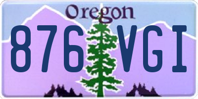 OR license plate 876VGI