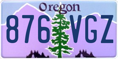 OR license plate 876VGZ