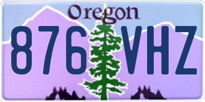 OR license plate 876VHZ