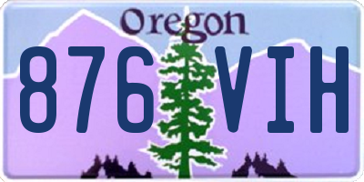 OR license plate 876VIH