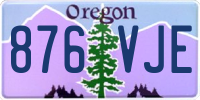 OR license plate 876VJE