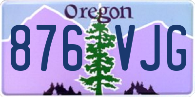 OR license plate 876VJG