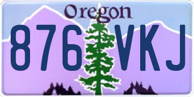 OR license plate 876VKJ