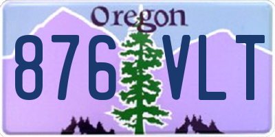 OR license plate 876VLT